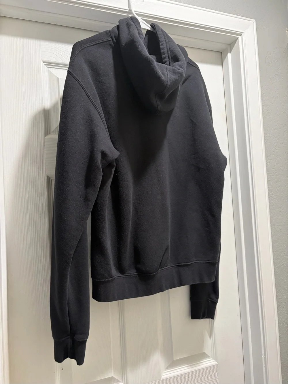 adidas Black Hoodie with Subtle Multicolor Logo